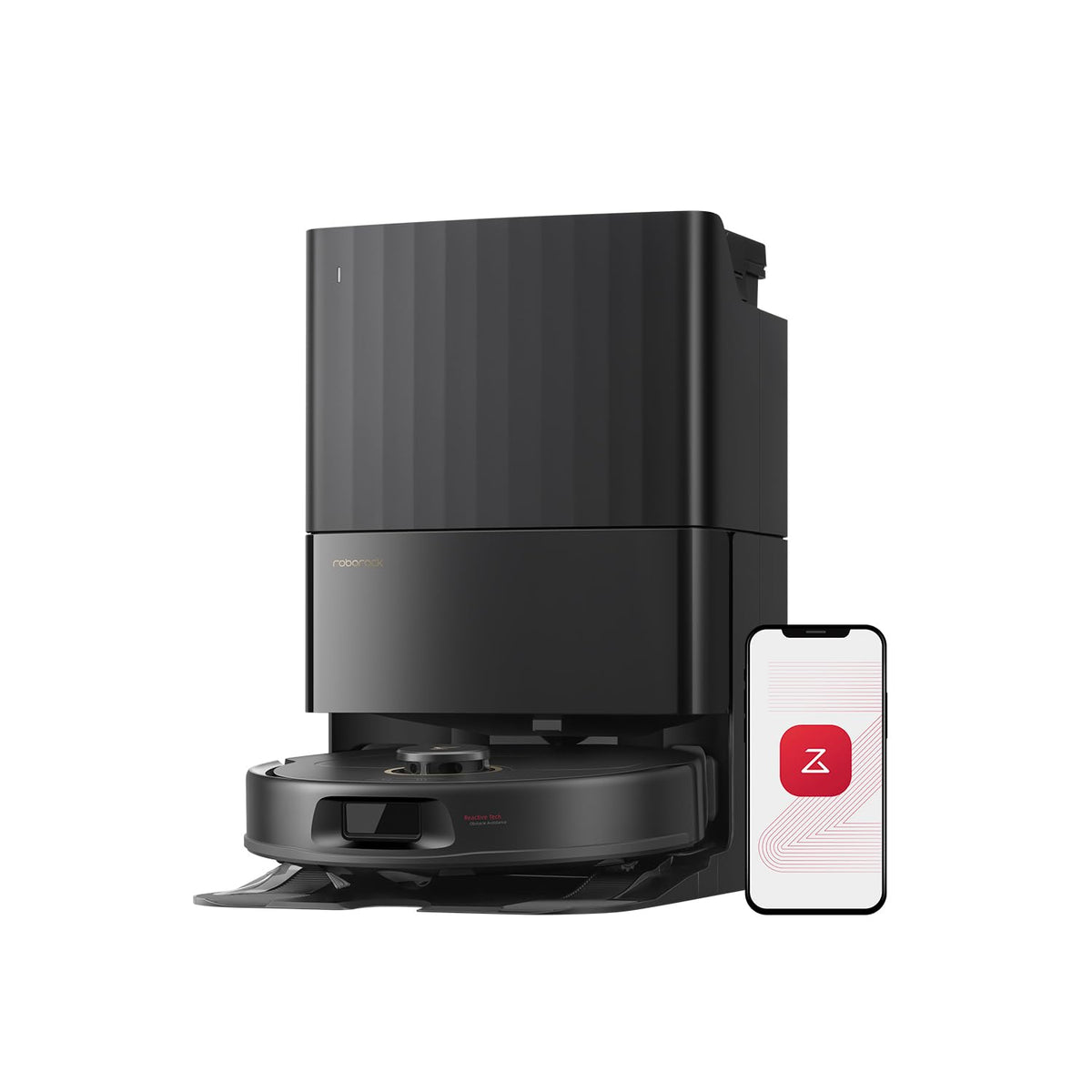 roborock Qrevo S5V Saugroboter mit Wischfunktion 12.000 Pa Zero-Tangle FlexiArm Warmlufttrocknung