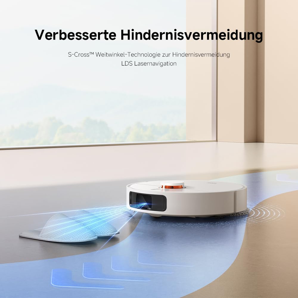 Xiaomi Robot Vacuum X20+ Saugroboter mit Absaugstation, 6000Pa, 4L Wassertanks, Auto-Trocknung