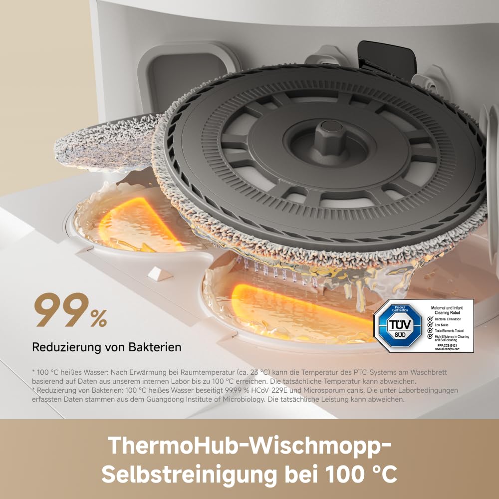 dreame L50 Ultra AE Saug- & Wischroboter 28.000 Pa Saugkraft Absaugstation Heißwasser-Reinigung