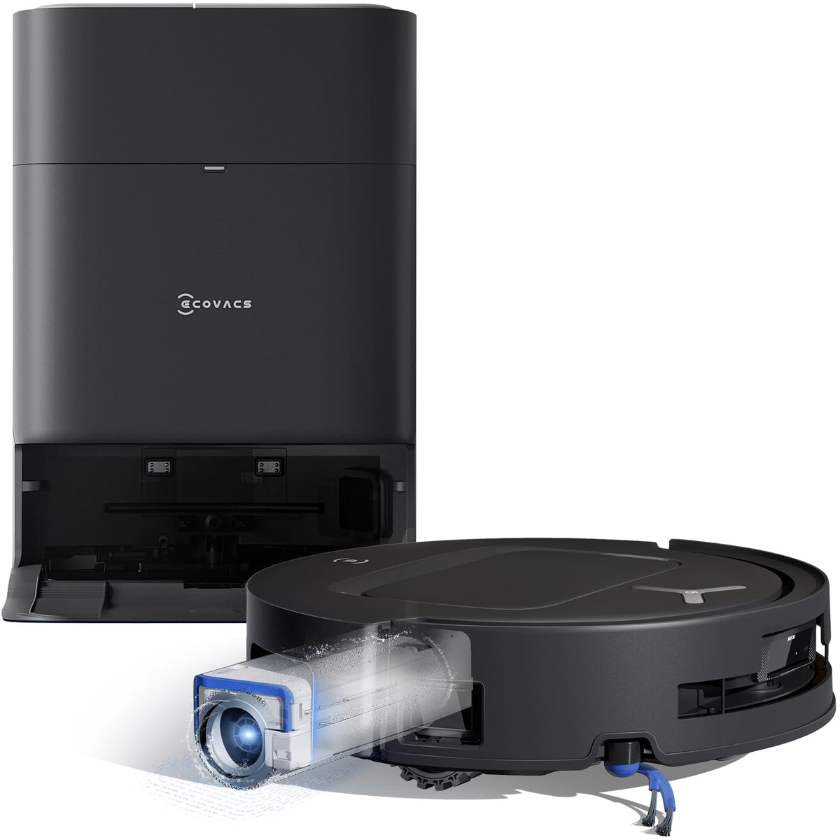 ECOVACS DEEBOT T80 Omni Saugroboter mit Wischfunktion 18.000 Pa ZeroTangle 3.0 OZMO Roller