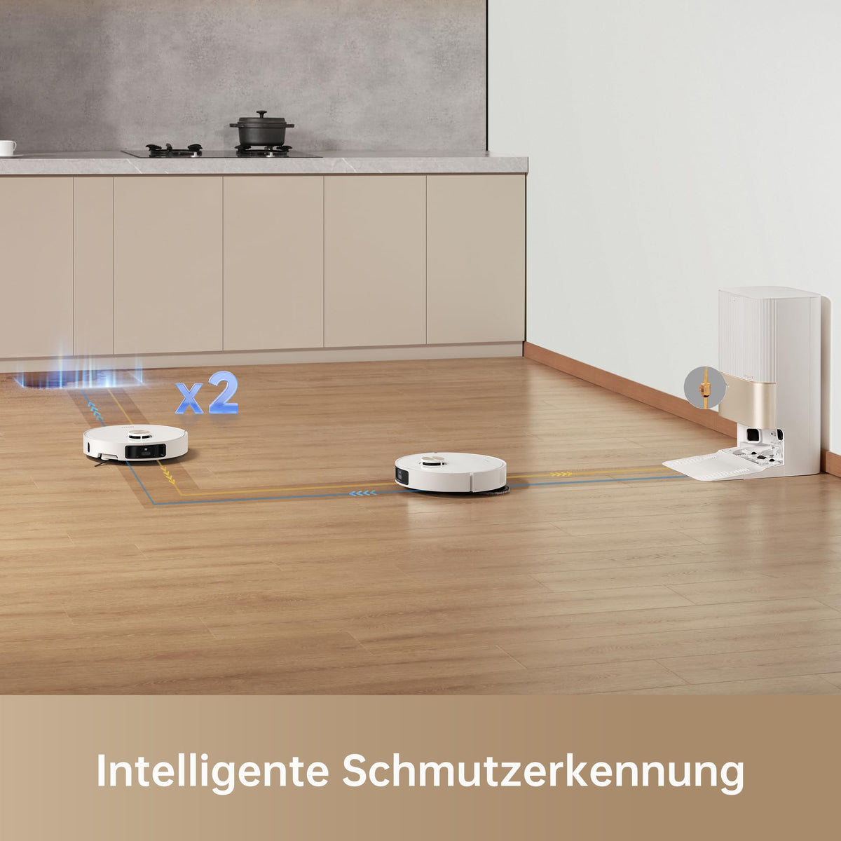 dreame X40 Ultra Complete Saugroboter 12.000Pa Wischfunktion 70°C Heißwasser selbstreinigend