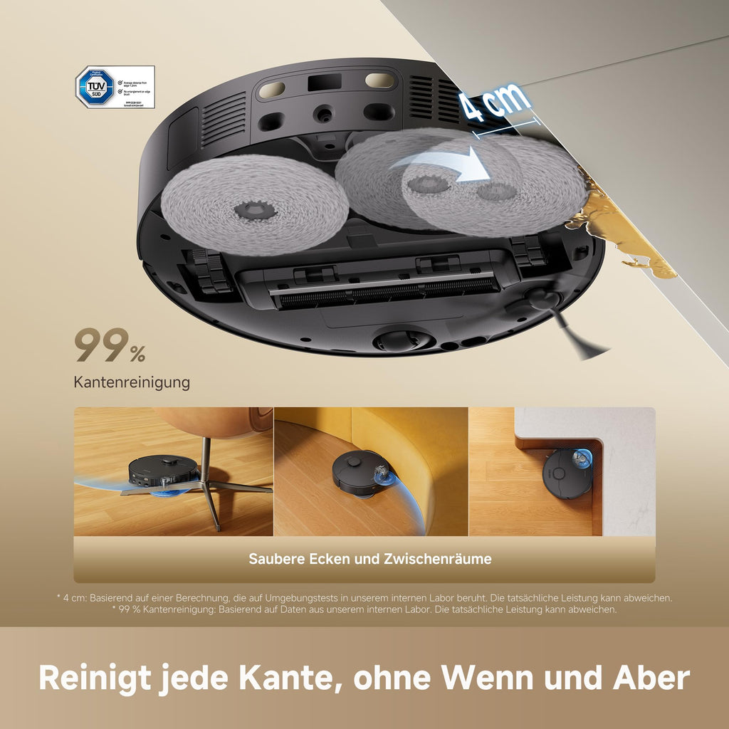dreame L40 Ultra A Saugroboter mit Wischfunktion 24.000 Pa Anti-Tangle Absaugstation