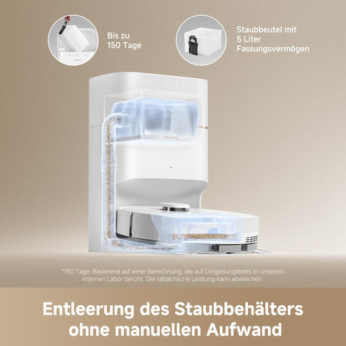 dreame D20 Pro Plus Saugroboter 13.000 Pa, Wischfunktion, Absaugstation, LDS-Navigation für Tierhaare