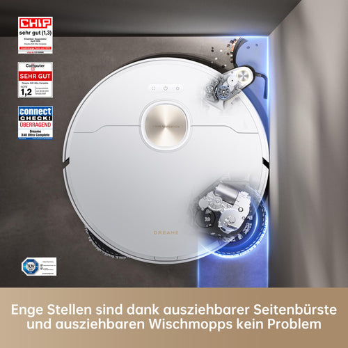 dreame X40 Ultra Complete Saugroboter 12.000Pa Wischfunktion 70°C Heißwasser selbstreinigend