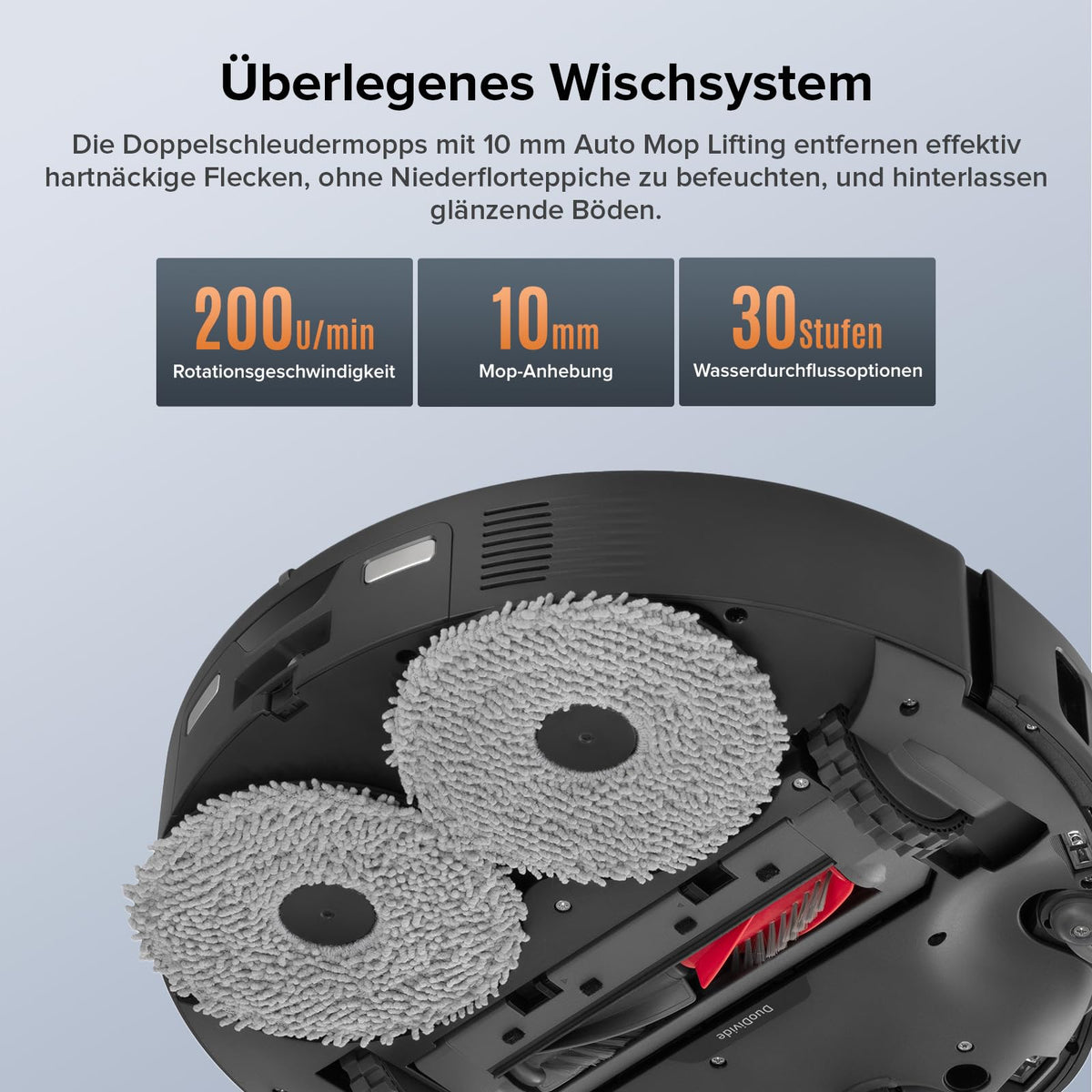 roborock Qrevo Edge S5A Saugroboter mit Wischfunktion, 18.500Pa, FlexiArm Kantenreinigung, 75°C Heißwasser