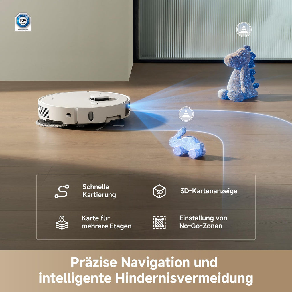 DREAME L10s Ultra Gen 3 Kit Saugroboter 25.000 Pa, Wischfunktion, All-in-One-Station, ausfahrbare Bürsten