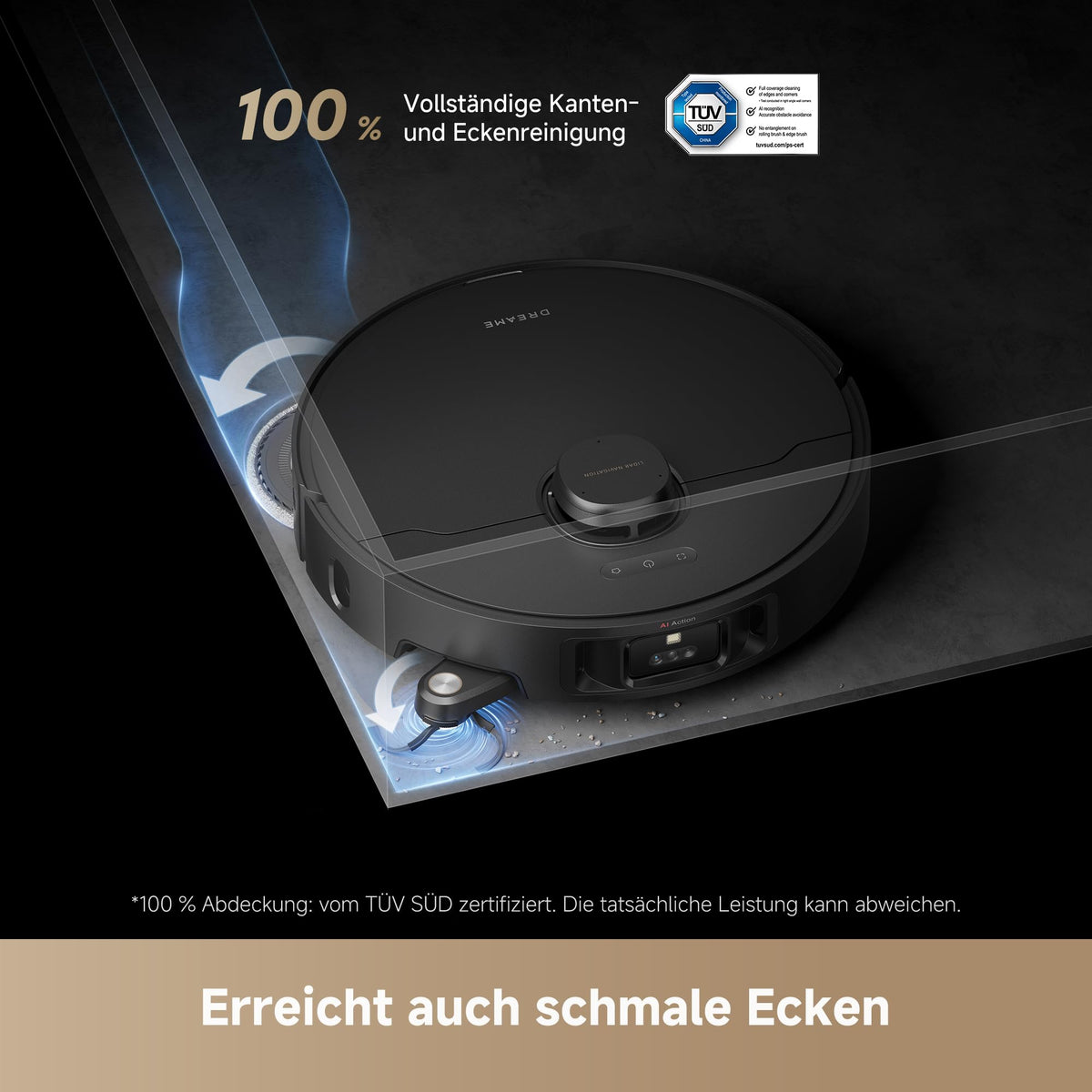 dreame L40s Pro Ultra Saugroboter 19.000 Pa DuoBrush Anti-Tangle Heißwasser-Mopp-Reinigung