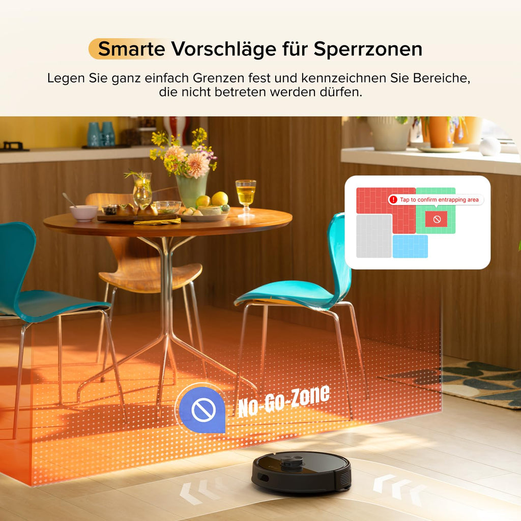 roborock Q7 M5 Saugroboter mit Wischfunktion, 10.000Pa Saugkraft, Dual Anti-Tangle-System, LiDAR Navigation