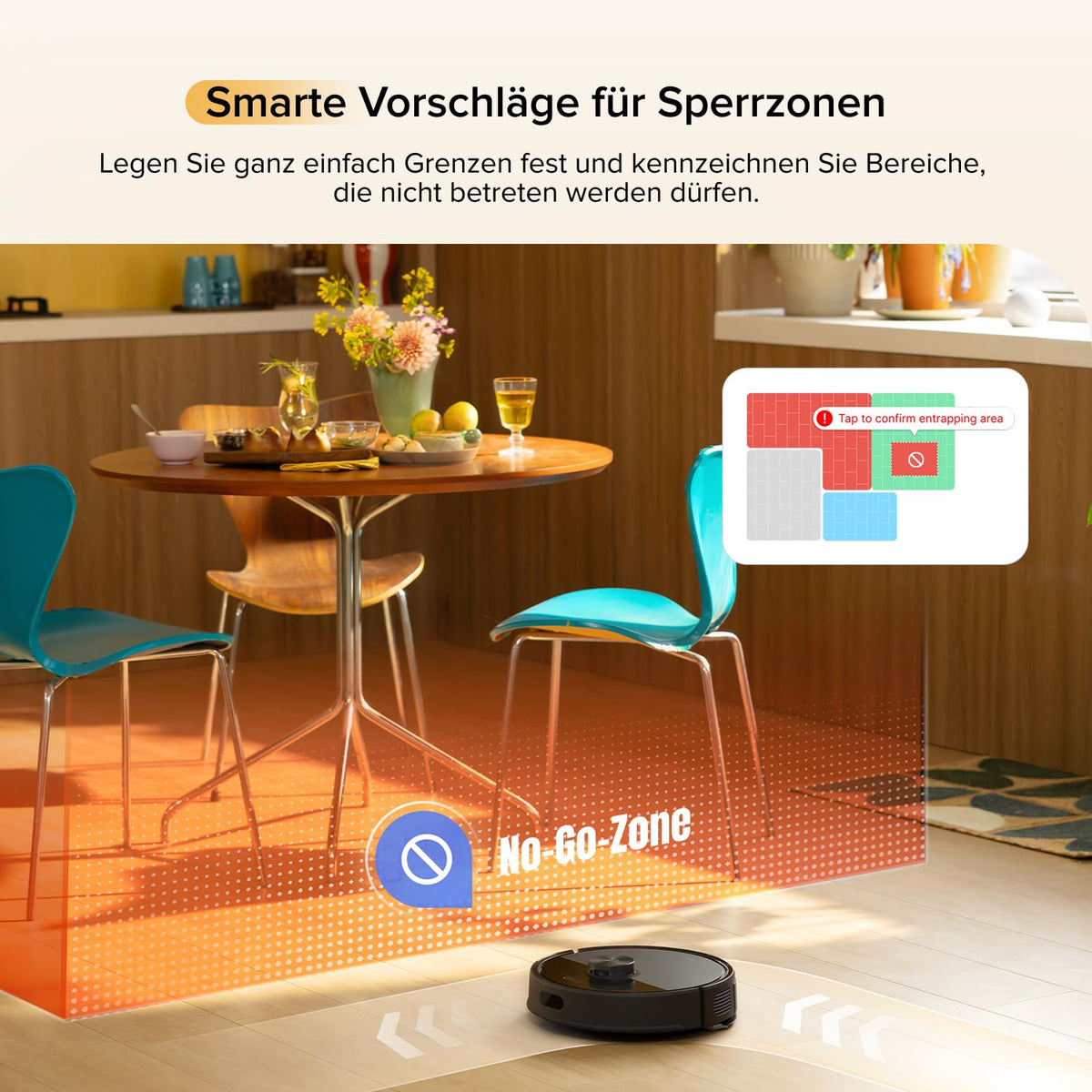 roborock Q7 M5 Saugroboter mit Wischfunktion, 10.000Pa Saugkraft, Dual Anti-Tangle-System, LiDAR Navigation