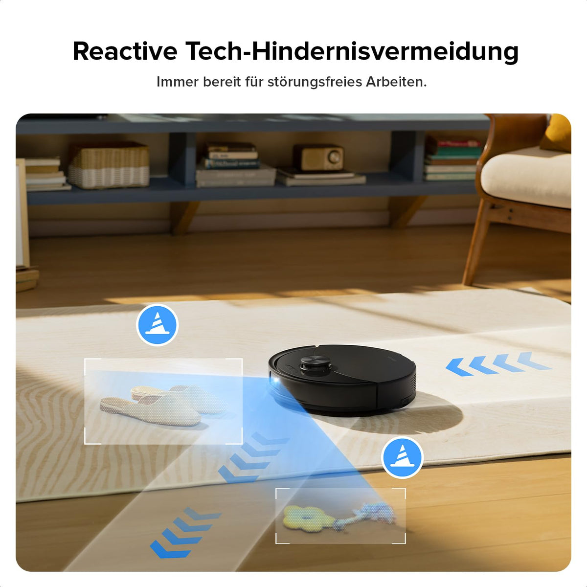 roborock Q10 S5 Saugroboter mit Wischfunktion, 10.000 Pa HyperForce, Dual Anti-Tangle, für Tierhaare