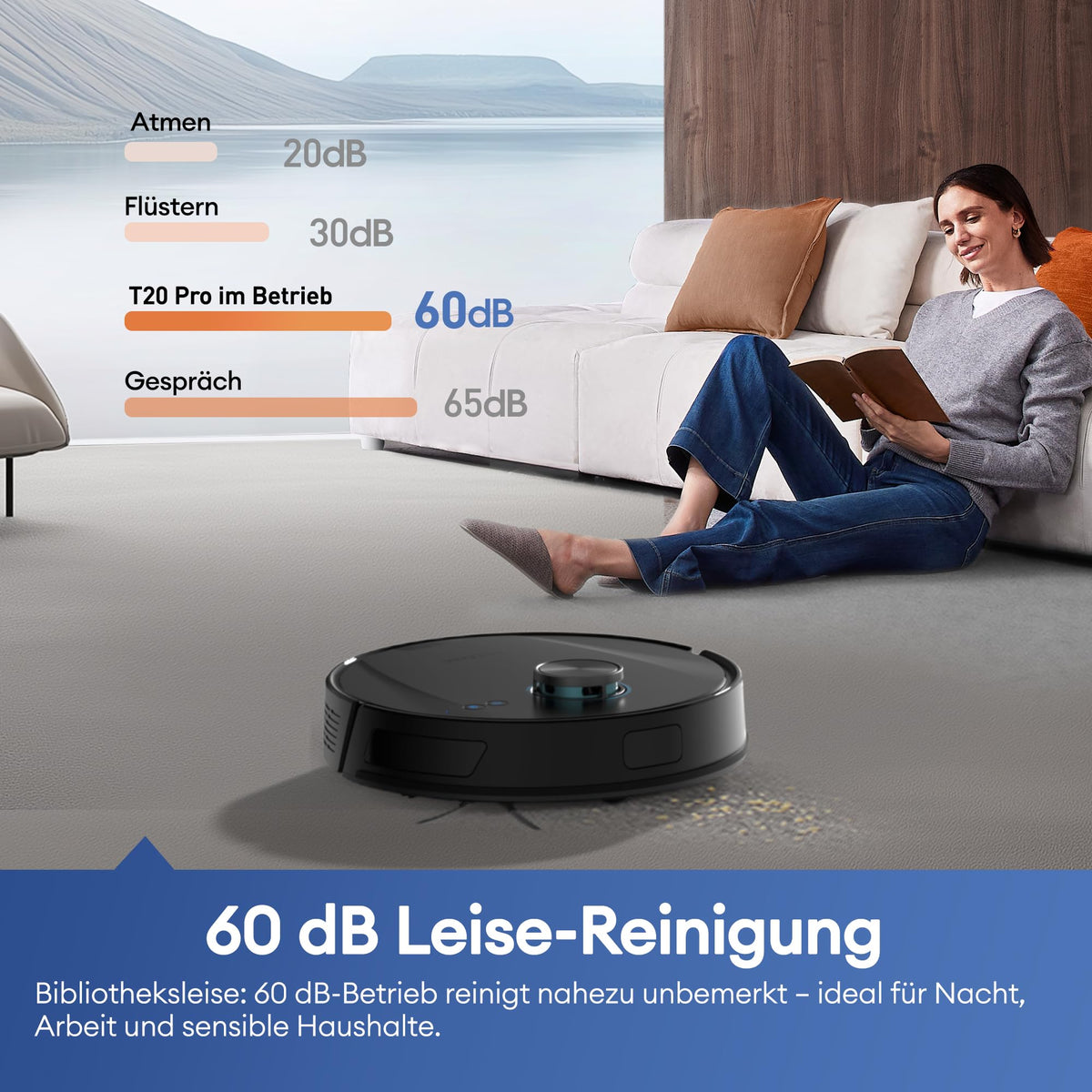 Ultenic Saugroboter mit Wischfunktion & Absaugstation, 10000Pa, 3,5L, LiDAR, 200Min Laufzeit