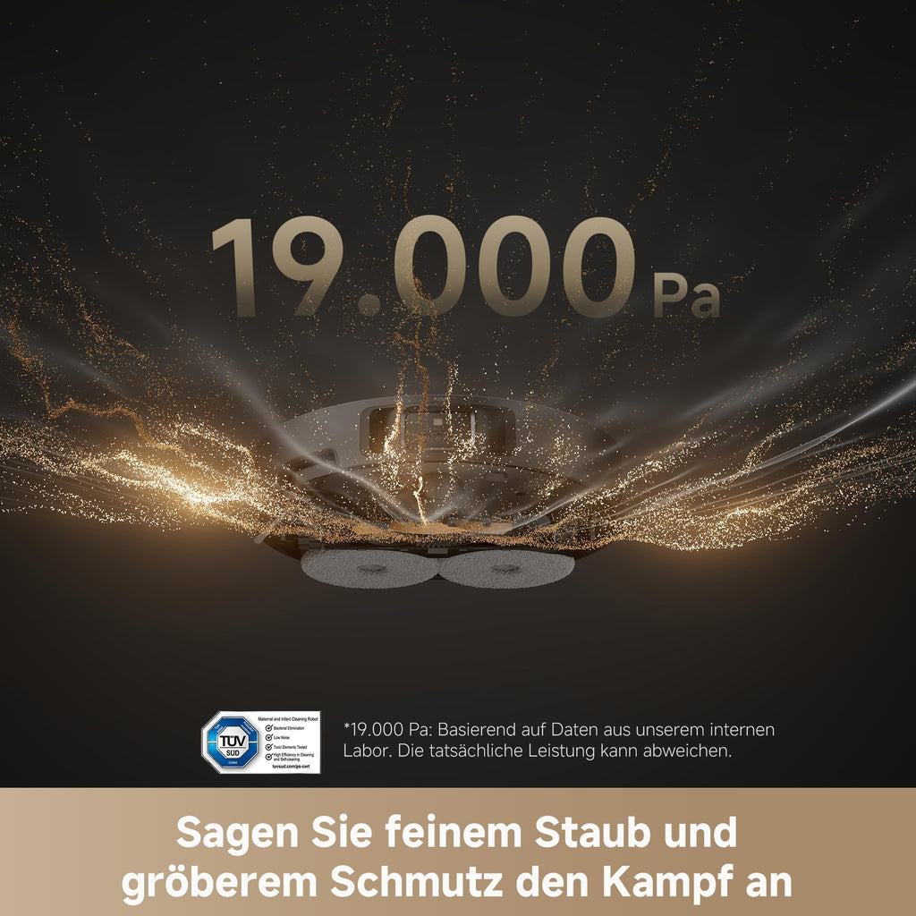 dreame L40s Pro Ultra Saugroboter 19.000 Pa DuoBrush Anti-Tangle Heißwasser-Mopp-Reinigung