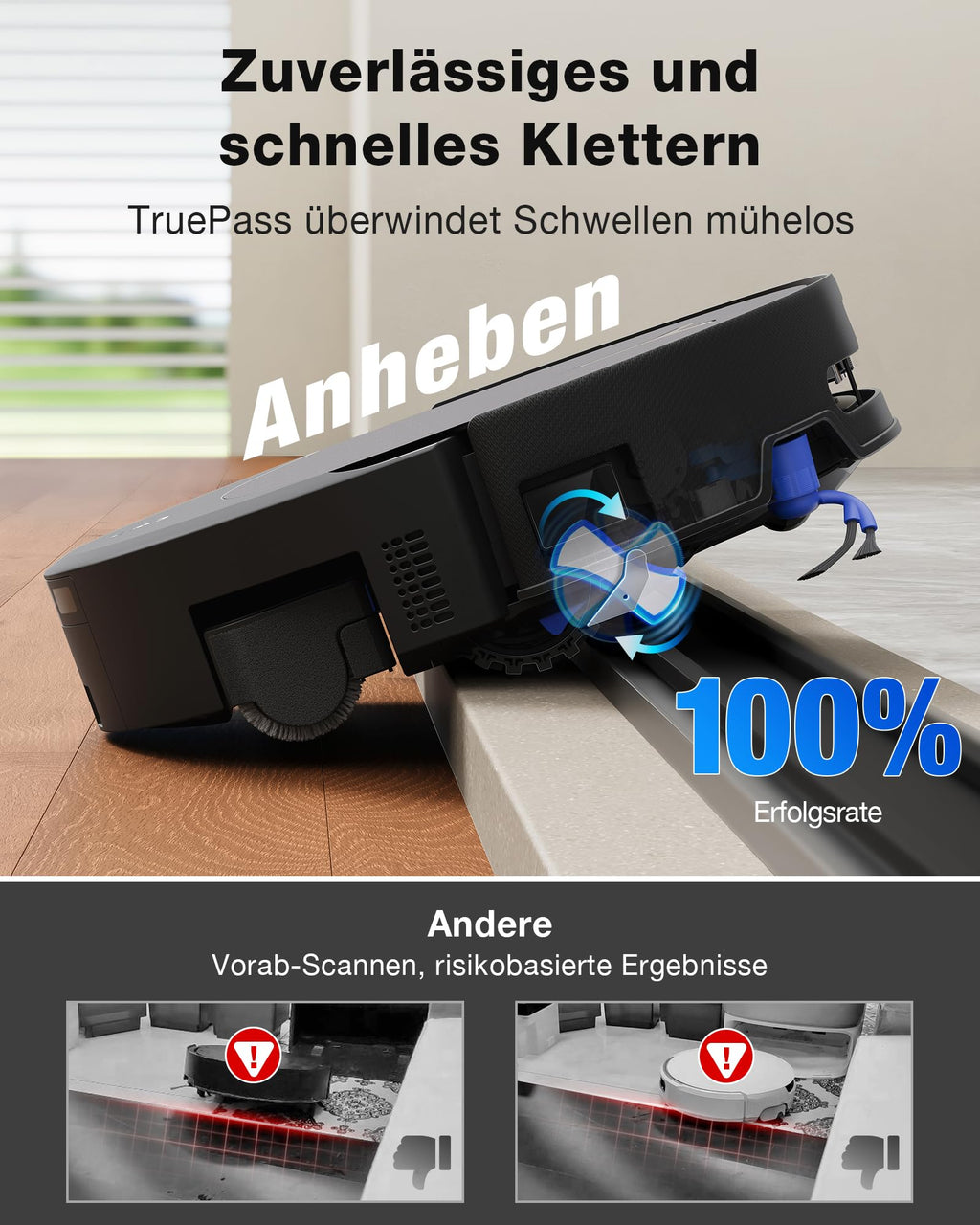 ECOVACS DEEBOT T90 PRO Omni Saugroboter 30.000 Pa OZMO Roller 3.0 PowerBoost Schnellladen