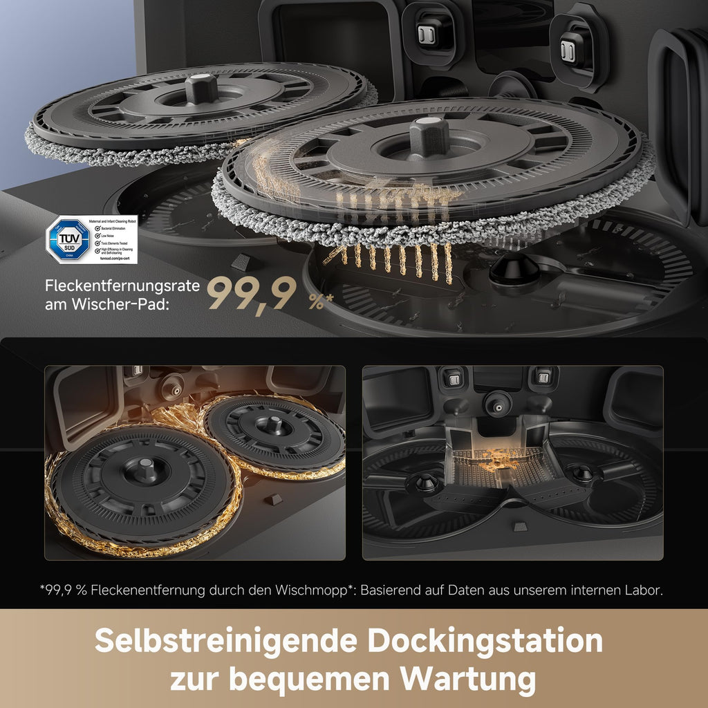 dreame L40s Pro Ultra Saugroboter 19.000 Pa DuoBrush Anti-Tangle Heißwasser-Mopp-Reinigung