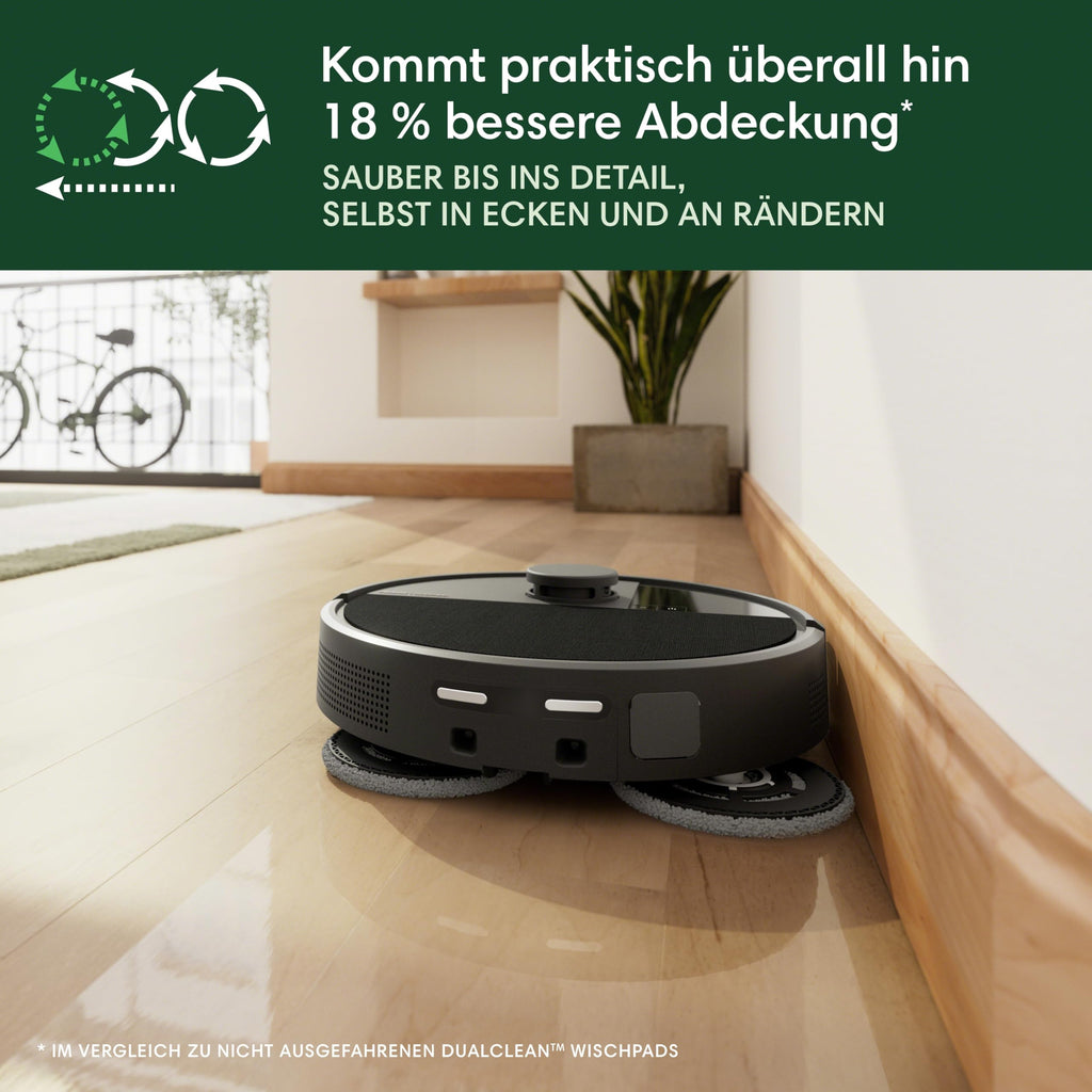 iRobot Roomba Plus 505 Combo Saugroboter mit Wischfunktion, AutoWash Dock, 7000 Pa Saugkraft