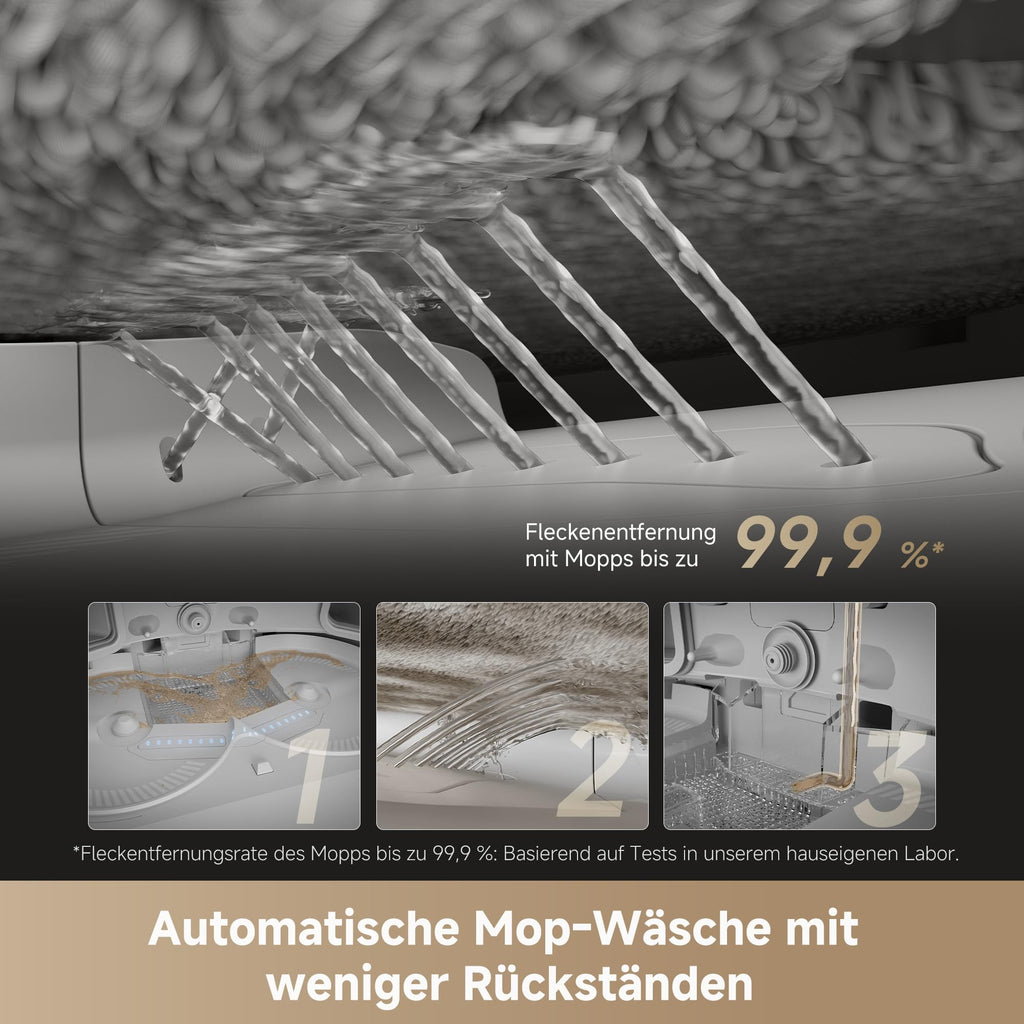 dreame X50 Ultra Complete Saugroboter mit Wischfunktion, 20.000Pa Saugkraft, 6cm Kletterhöhe