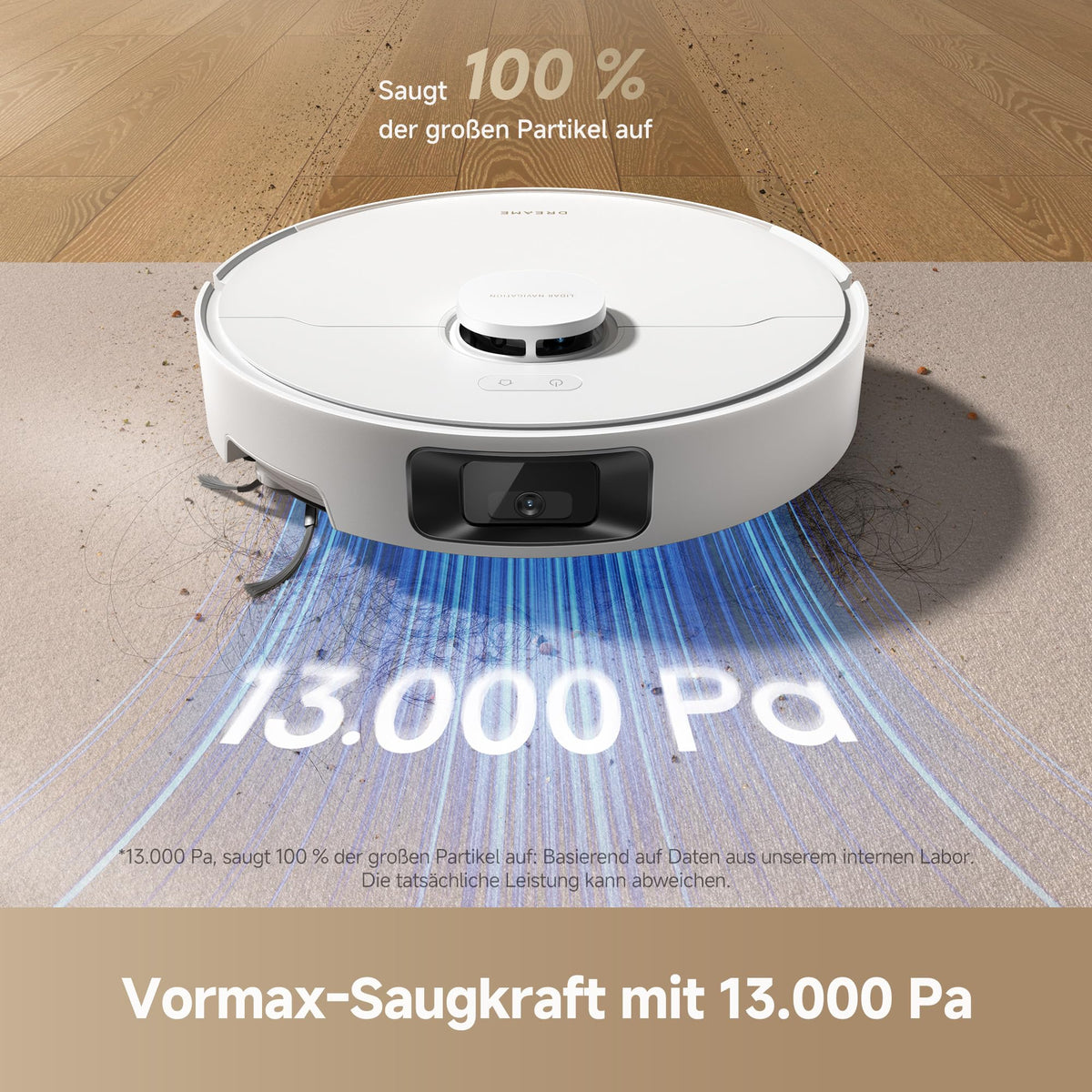 dreame D20 Pro Plus Saugroboter 13.000 Pa, Wischfunktion, Absaugstation, LDS-Navigation für Tierhaare