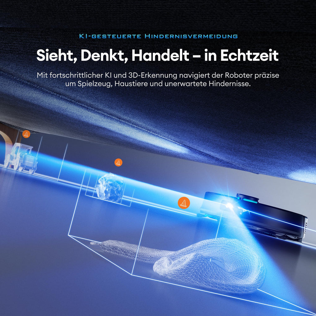 Ultenic Saugroboter mit Wischfunktion & Absaugstation, 10000Pa, 3,5L, LiDAR, 200Min Laufzeit