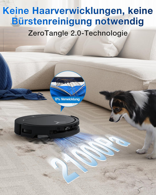 ECOVACS DEEBOT T50 PRO Omni Gen2 Saugroboter, 18.500Pa, ausfahrbare Kantenbürste, ZeroTangle 2.0