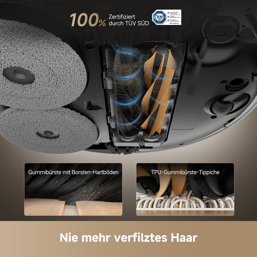 dreame X50 Ultra Complete Saugroboter mit Wischfunktion, 20.000Pa Saugkraft, 6cm Kletterhöhe