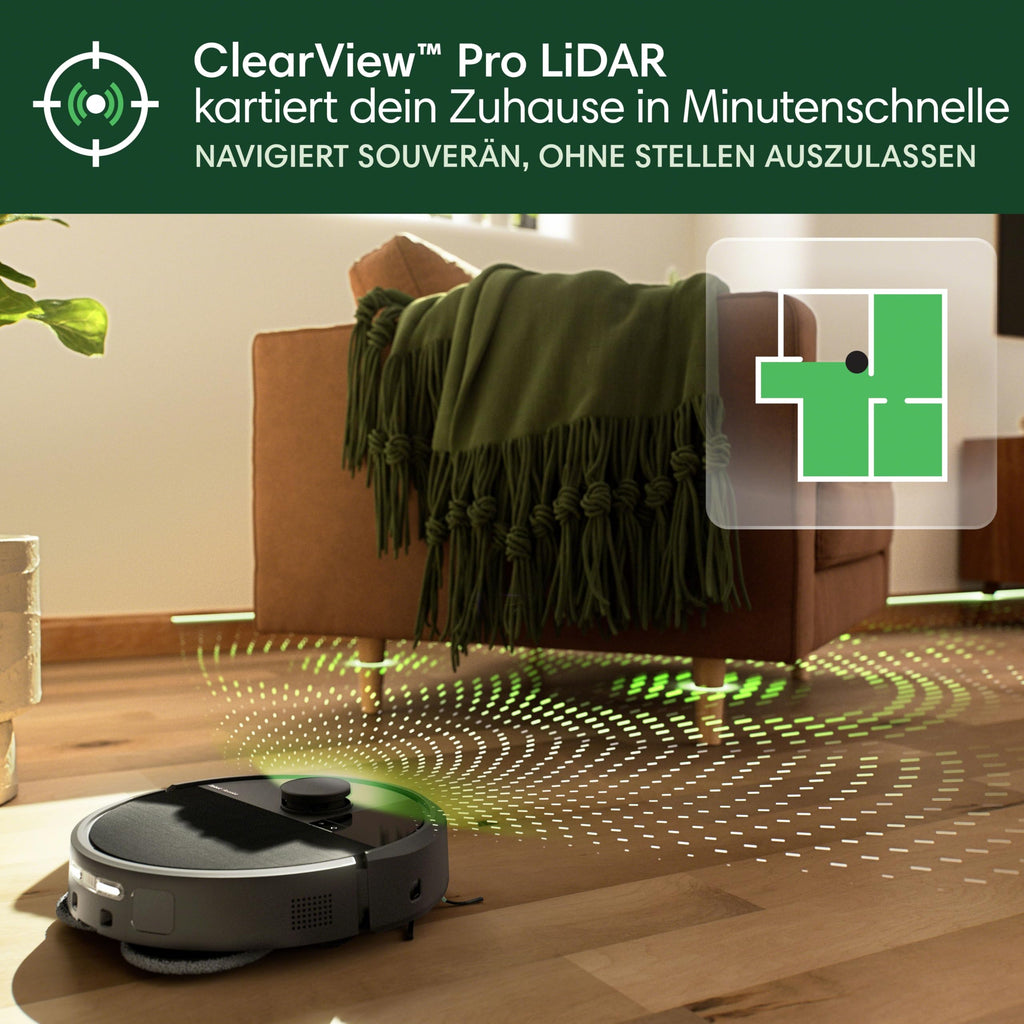 iRobot Roomba Plus 505 Combo Saugroboter mit Wischfunktion, AutoWash Dock, 7000 Pa Saugkraft