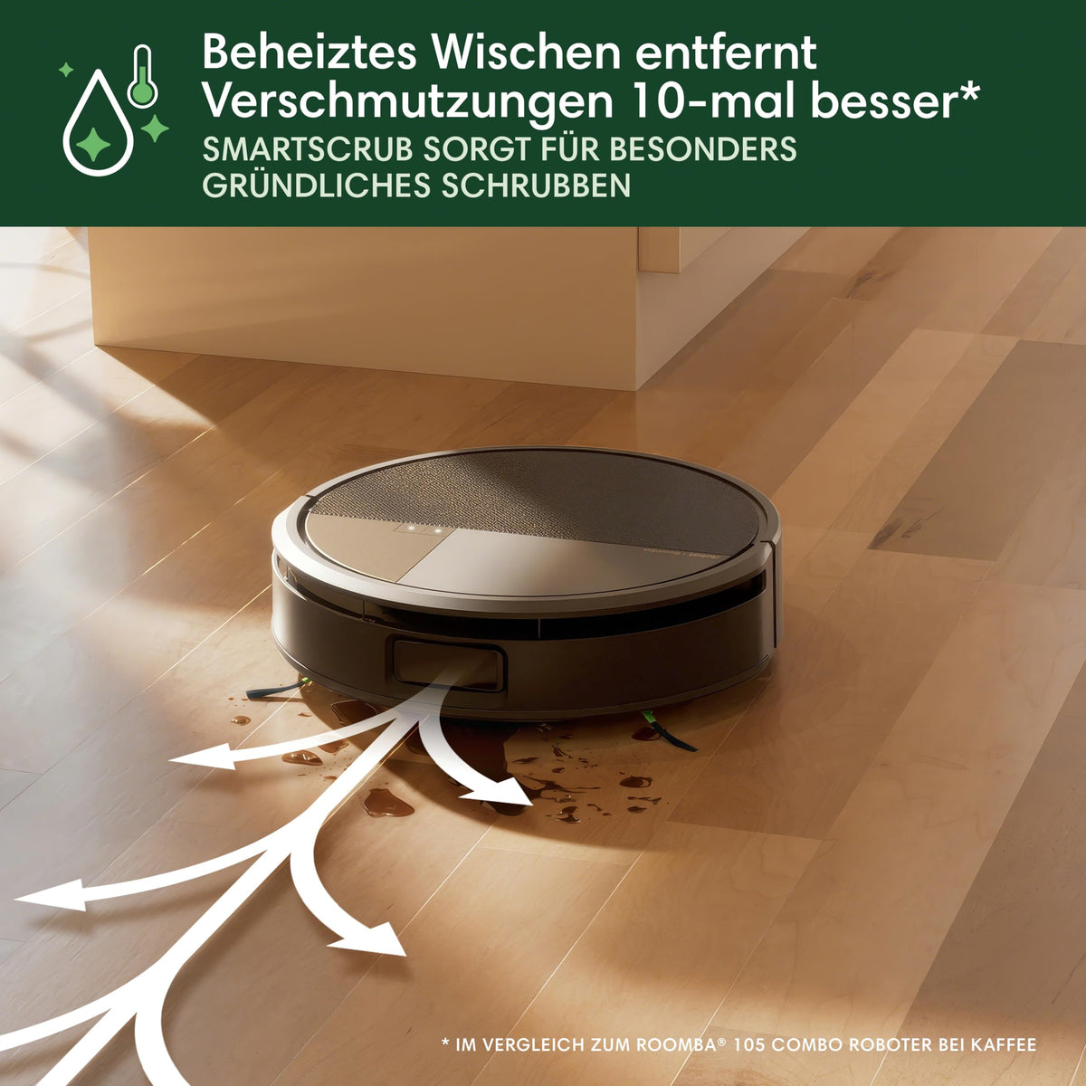 iRobot Roomba Max 706 Combo Saugroboter mit Wischfunktion, AutoWash Dock, 13000 Pa Saugkraft
