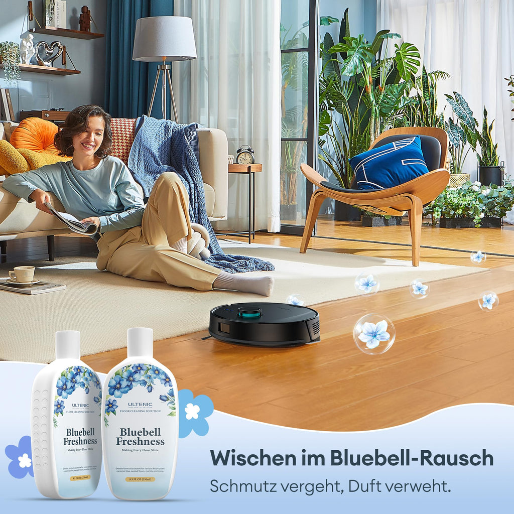 Ultenic Saugroboter mit Wischfunktion & Absaugstation, 10000Pa, 3,5L, LiDAR, 200Min Laufzeit