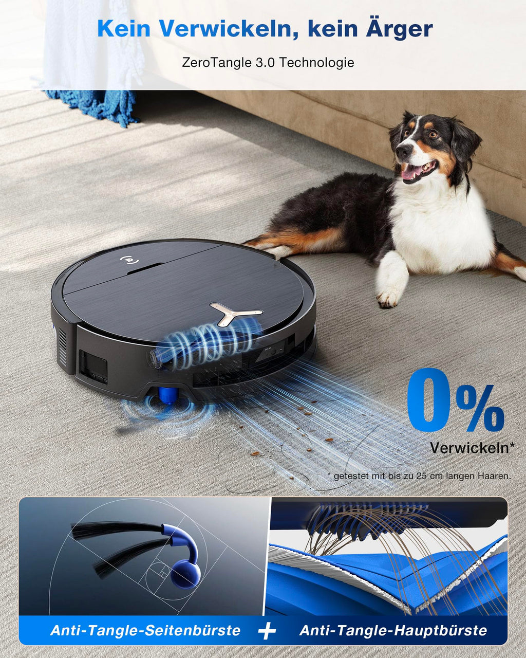 ECOVACS DEEBOT X9 PRO Omni Saugroboter mit Wischfunktion, 16.600 Pa, Absaugstation, Heißwasser-Moppwäsche